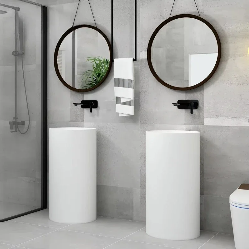 Hand Wash Pedestal Basin Column Wash Basin Hotel Bathroom Sink