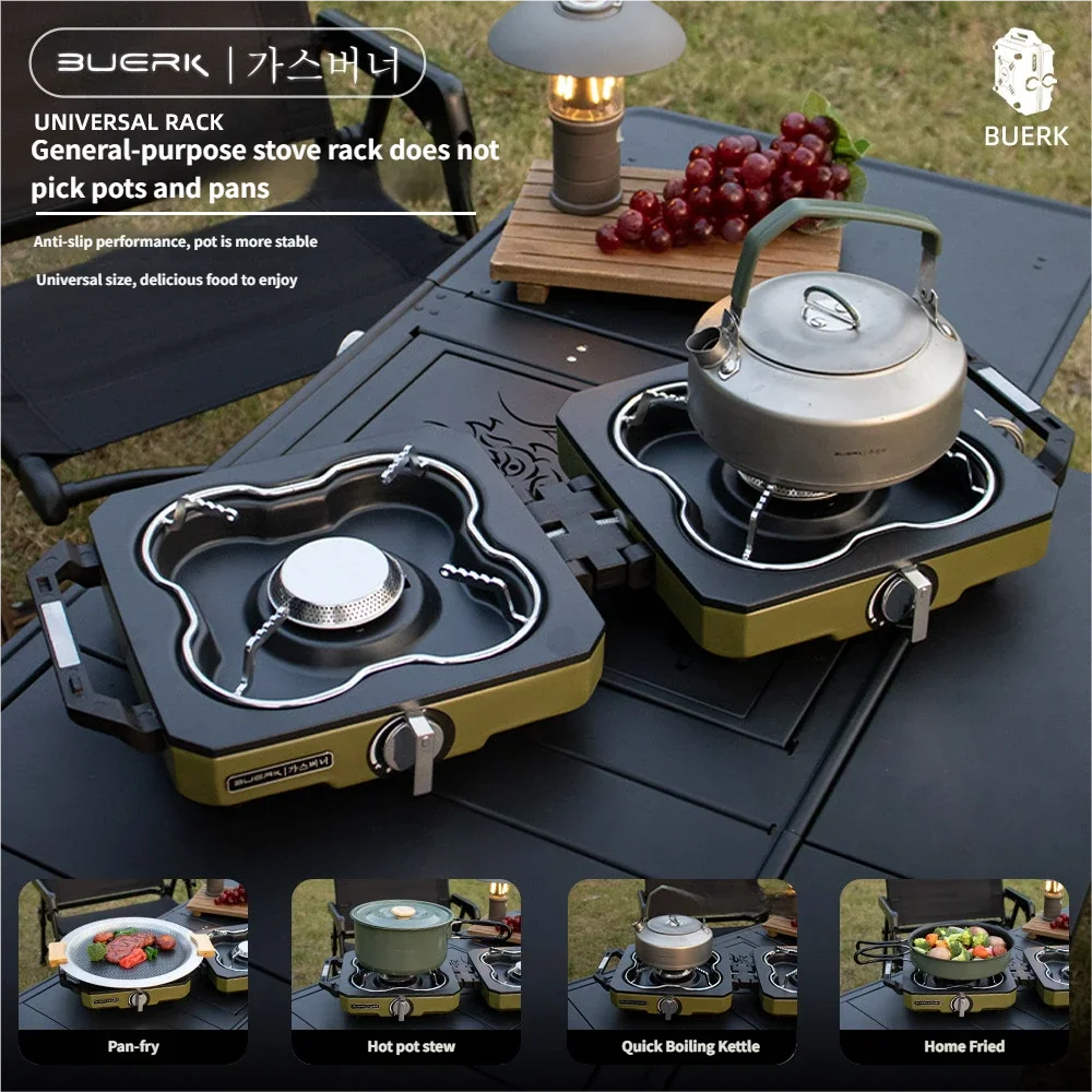Double Head Stove Dual Burner  - Camping Double Cooking Stove review and price