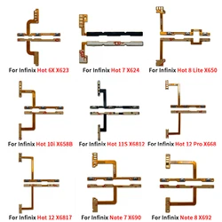 Power on/off Volume Key Button Flex For Infinix Hot 6x 7 8 Lite 10i 11S 12 Note 7 8 12 Pro Smart 6 Plus 7 HD Zero 5G 2023 X6815