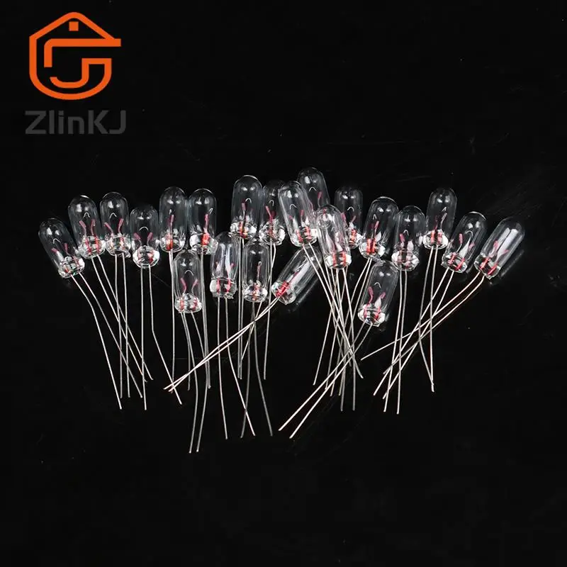 Hot sale 20pcs Miniature Bulb 3mm/4mm 6V 12V Lamp Light Bulb Incandescent Filament Rice