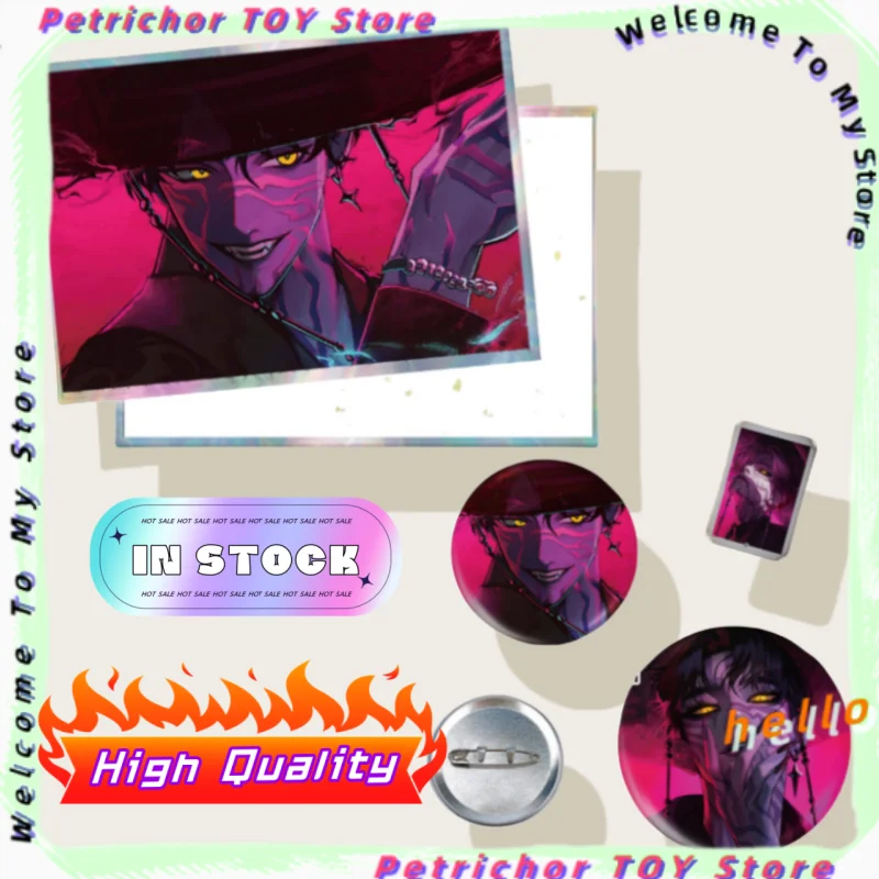 

Exquisite KPOP Demon Hunters Villain Jinu Goods: A5 Notebook, Colored Paper, Laser Tickets, Badge Six - Piece Set In Stock