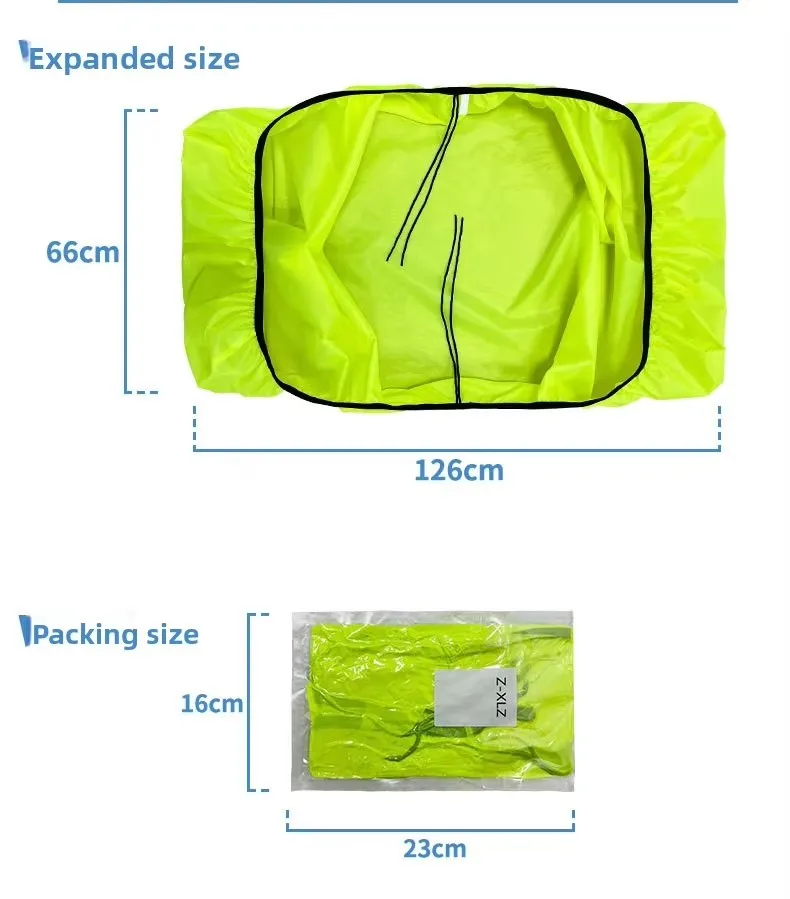 Bicycle Rain Cover Bike Rack Bag Rain Cover Bicycle Rear Seat Carrier Bag Rain Cover for Commuter Bags green Dust prevention