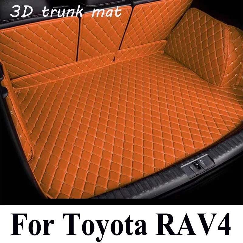 For Toyota RAV4 Vanguard XA30 2006~2012 Car Trunk Mats Interior Accessories Anti Dirty Durable Leather Carpet Protective pad