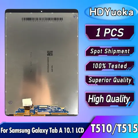 10.1 "wysokiej jakości dla Samsung Galaxy Tab A 10.1 2019 LCD T510 T515 SM-T510 wyświetlacz LCD ekran dotykowy Digitizer zgromadzenie wymień