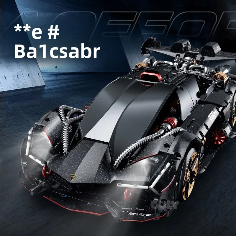 

GULY World Famous Car Series Building Blocks Remote Control Car, 2104pcs City Creative MOC Super Racing Model Brick Toy Gift