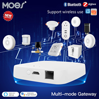 MOES Tuya Smart Wired Multi-mode Gateway ZigBee Bluetooth Mesh Hub Smart Life APP Remote Voice Control via Alexa Google Home