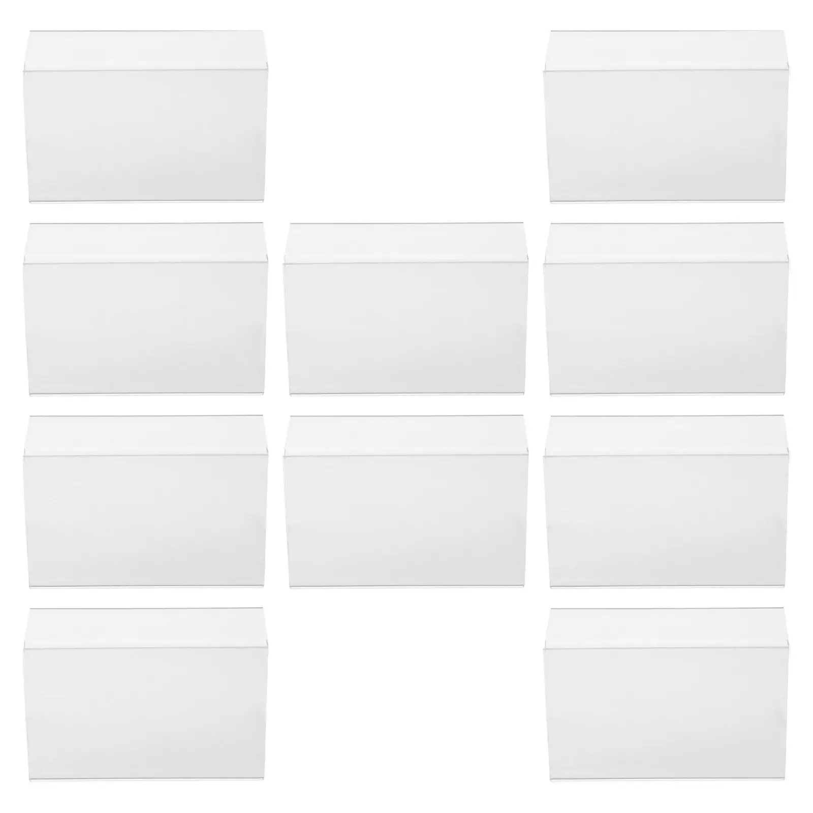 

10 шт. маленьких акриловых держателей для табличек, прозрачные подставки для ценников для розничных магазинов, супермаркетов, библиотек, классов, дома