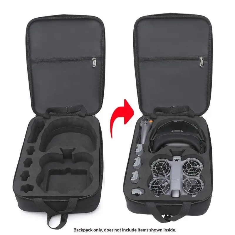 Hard EVA Drone Storage Backpack Shockproof Padded Shoulder Bag for Outdoor Aerial Photography Travel Use