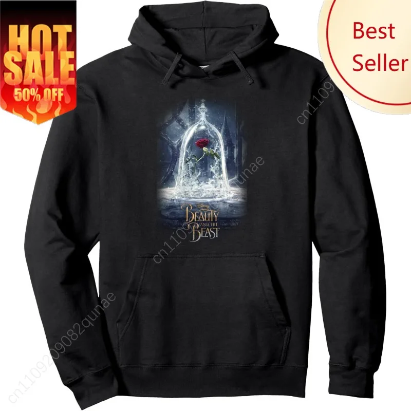 

Disney Beauty And The Beast Epic Glass Rose Hoodie Pullover Hoodie