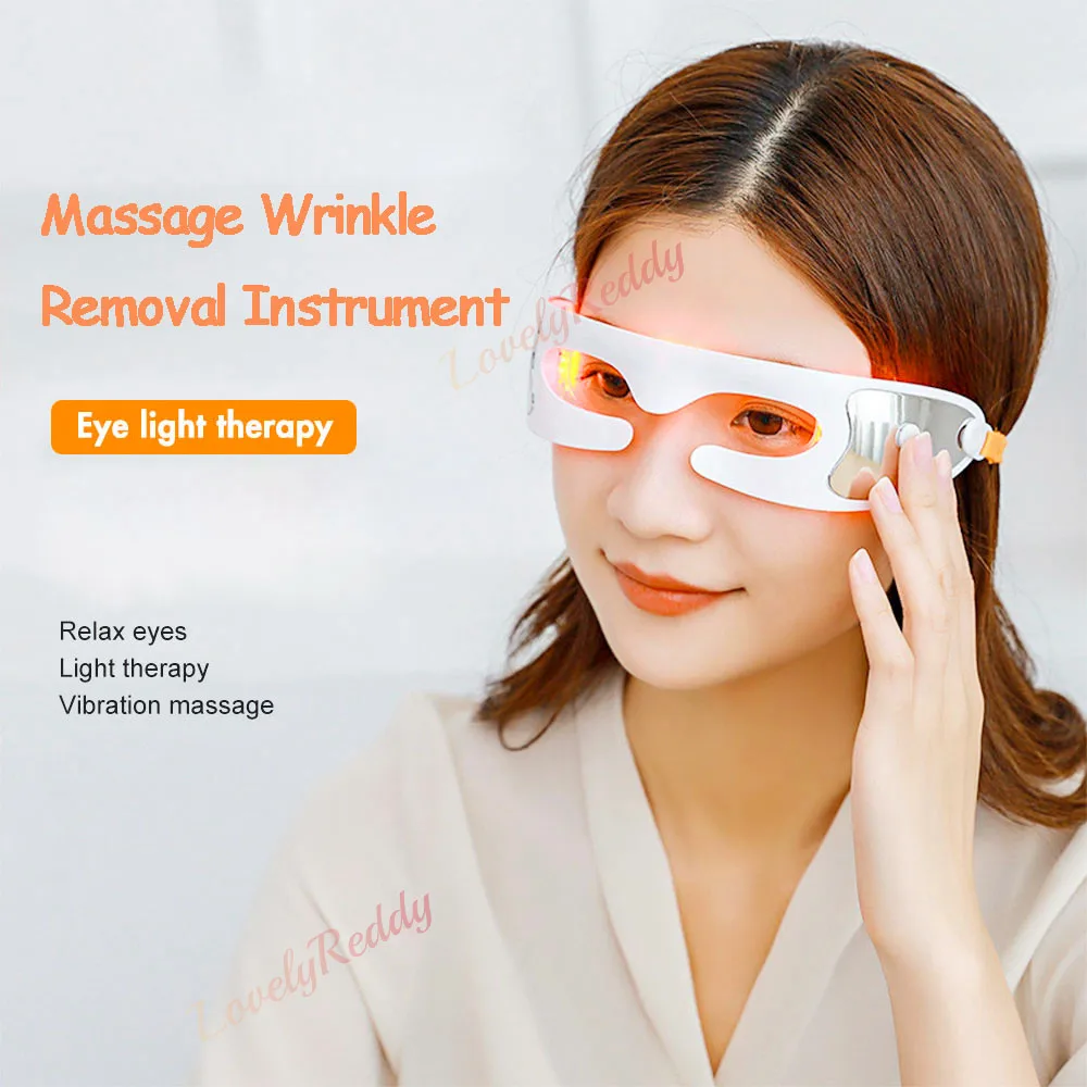 3D Smart Vibration Massager Hot Compress Led Eye Massage Tool Fatigue Relieve Anti Wrinkle Dark Circle Eye Bag Removal