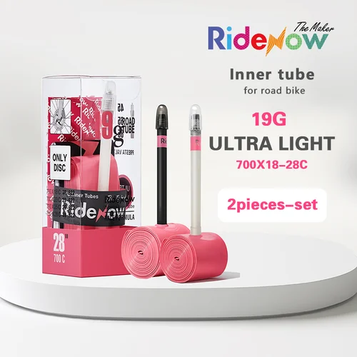 Imagen 1 del producto Cámara de aire de bicicleta RideNow ULTRALIGHT 700/18-28c 19g tubo interior de TPU 2 piezas-juego