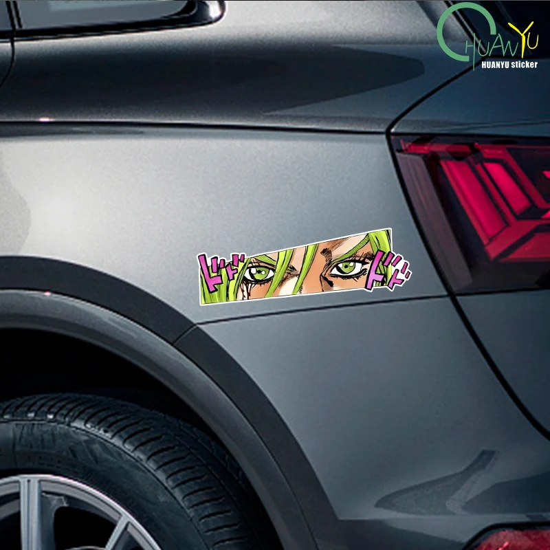 JDM JOJO Eyes Peering Car Stickers Anime Auto Body Window Glass Creative Decals DIY Bumper Decoration Accesorios Para Vehículos