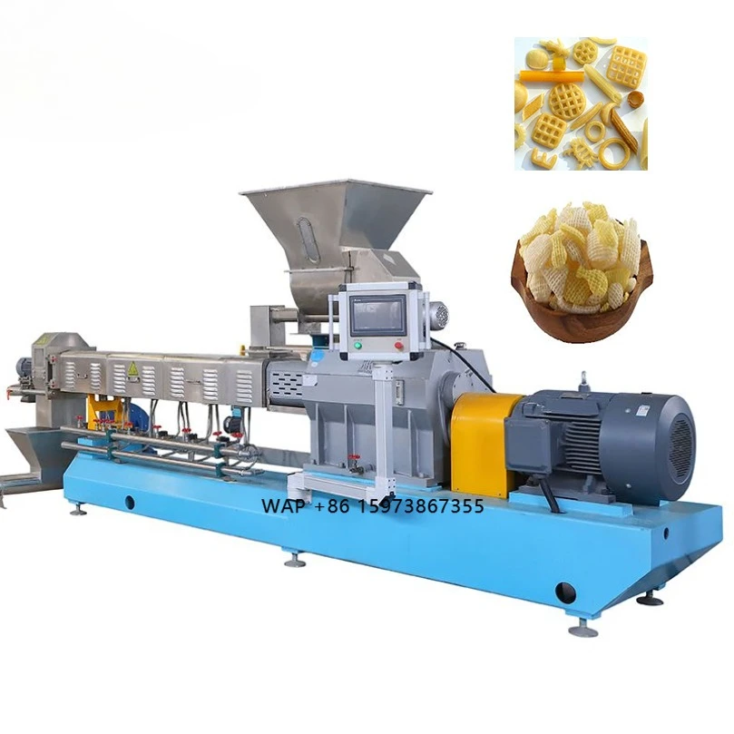 Máquina Extrusora Automática de Alimentos para Pani Puri 2D y 3D, Papad, Pellets y Chips, con Freidora, del Fabricante