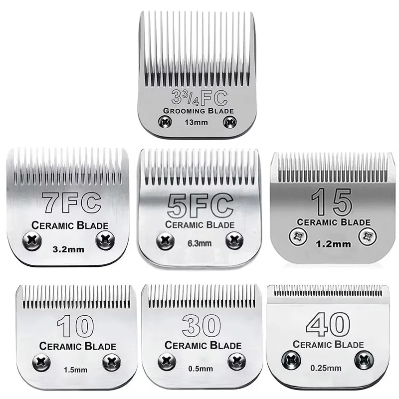 مقص لتزيين الكلاب الأليفة بشفرات سيراميك قابلة للفصل ، متوافق مع معظم أندي ، مقص من سلسلة أوستر A5 Wahl KM10