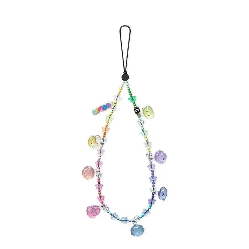 Colorful Animals Phone Charm Short Chain Mobile Phone Straps for IPhone Lanyard Bracelet for Samsung Galaxy