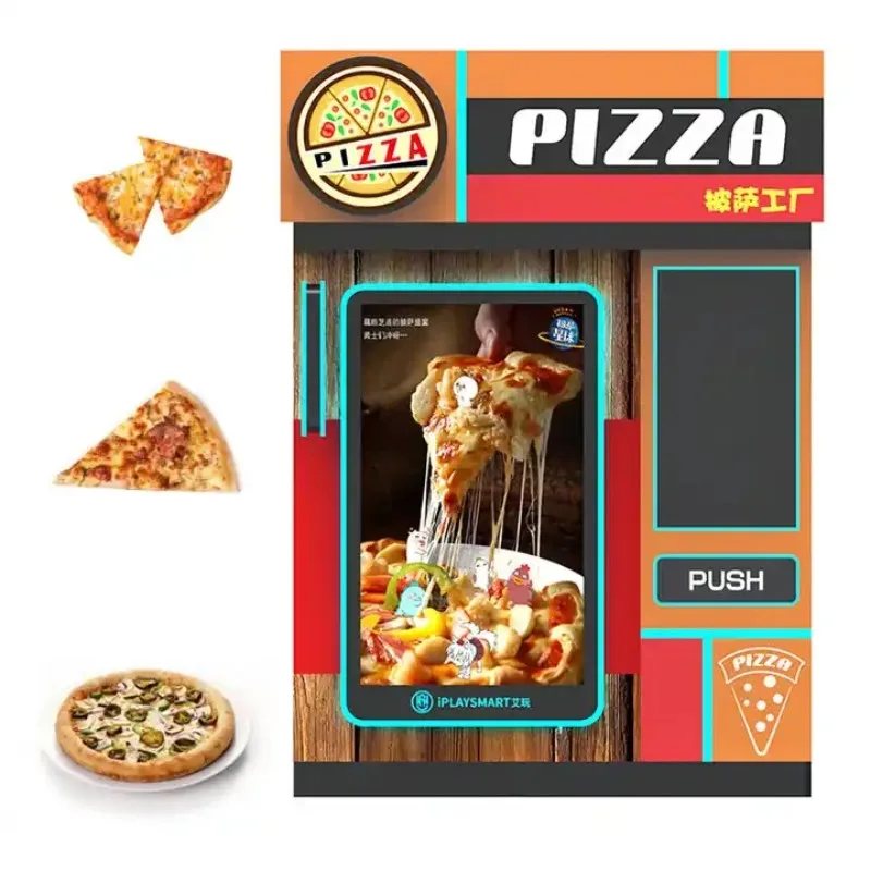 Fully Automatic Pizza Vending Machine For Sale Lets The Frozen Pizza Slice Making Vending Machine Robot Self-service Outdoor