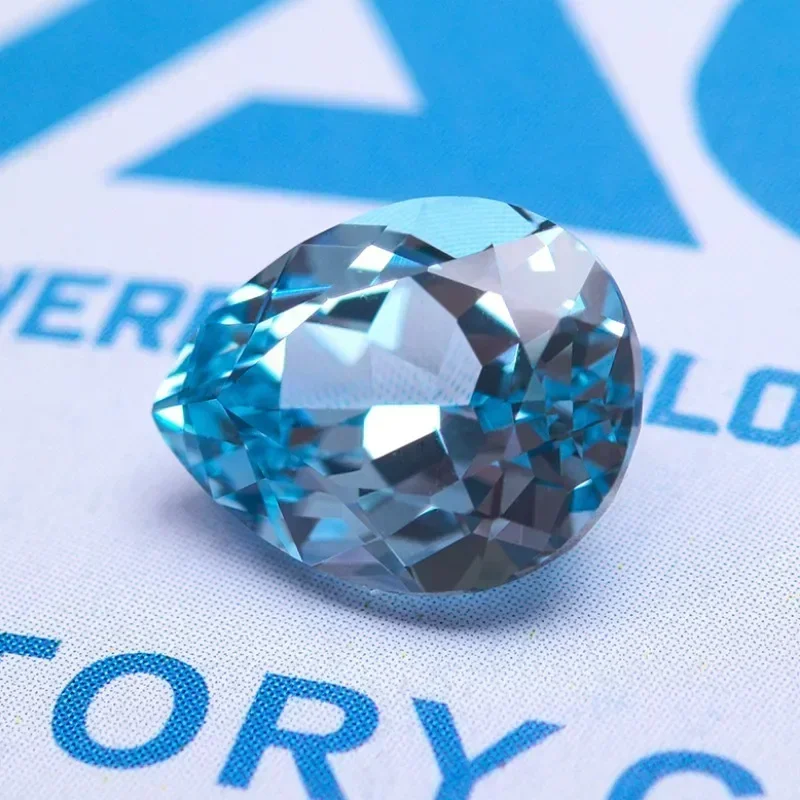 

Грушевидный светло-голубой цвет, выращенный в лаборатории сапфир VVS1, подвески, основные материалы своими руками, выбор AGL C