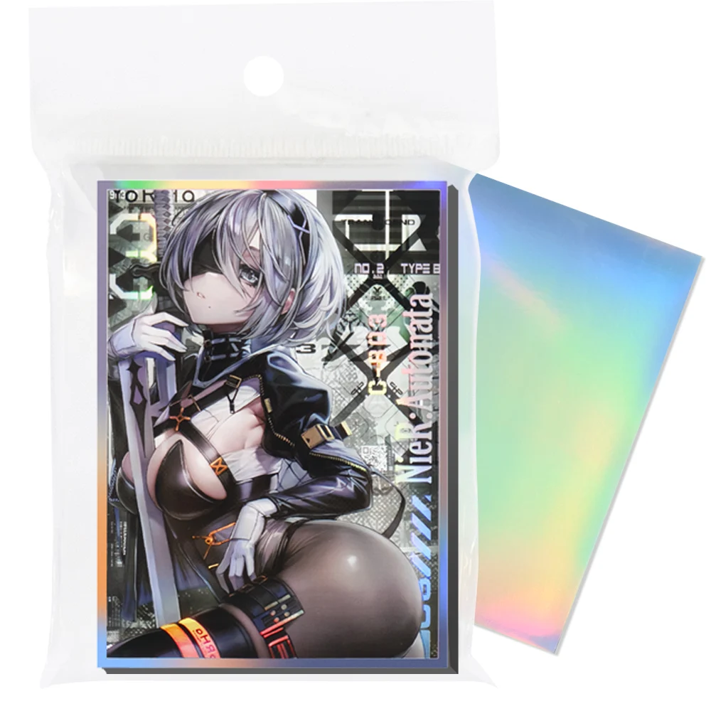 

67x92mm Holographic Trading Card Sleeves Perfect for PTCG/MGT 60PCS Anime Card Sleeves ，Basketball Star Card Protector