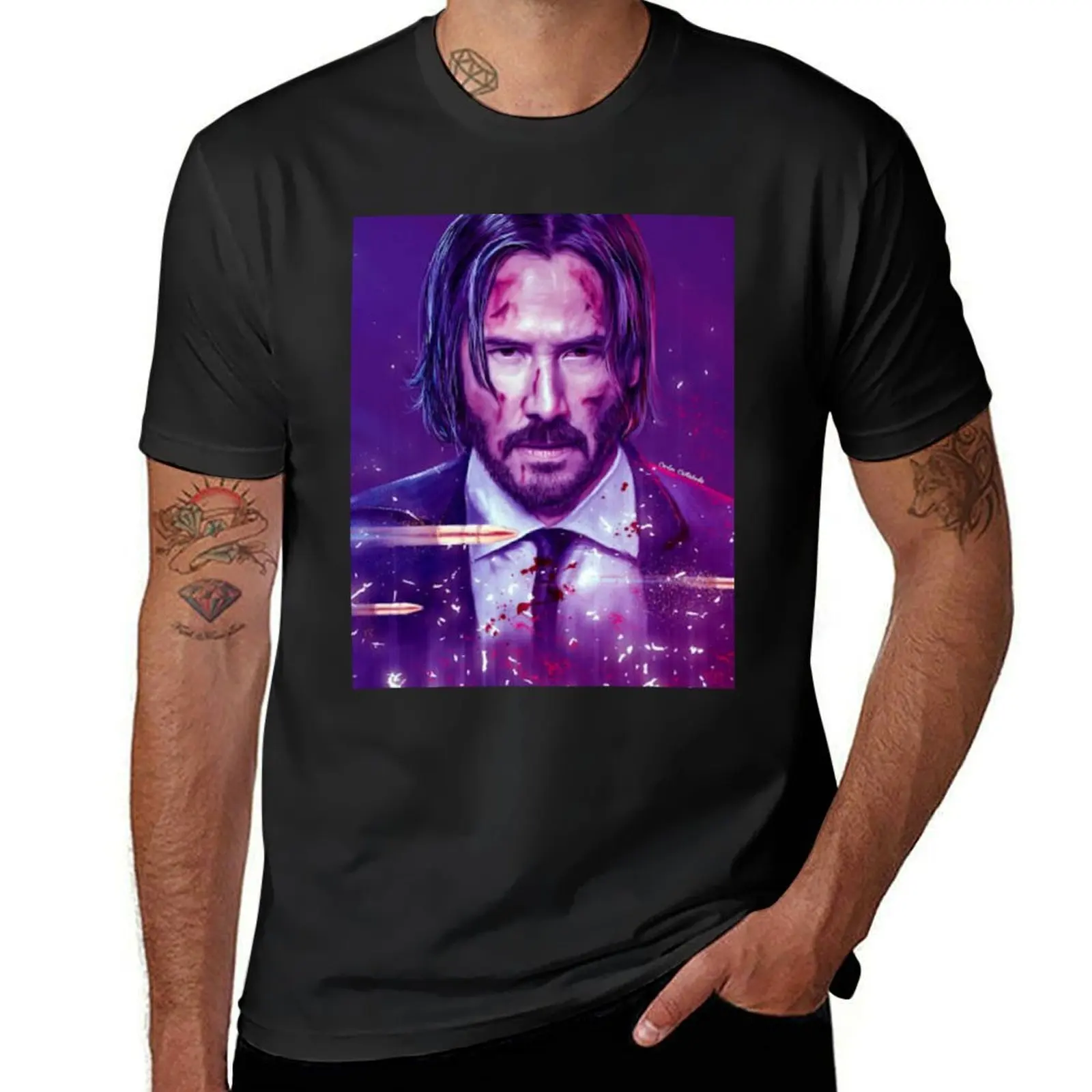 John Wick T-Shirt Short sleeve tee kawaii clothes hippie clothes sweat men clothing