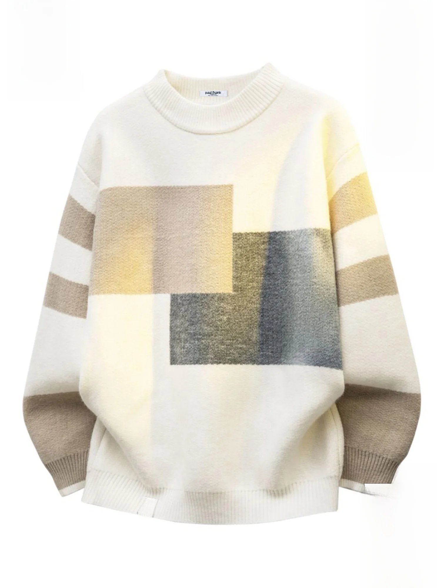 

PaulFrank Winter Thiened Fce round Ne Knitted Sweater Casual Loose Fit Men's Faion Warm Knitwear for Daily Wear