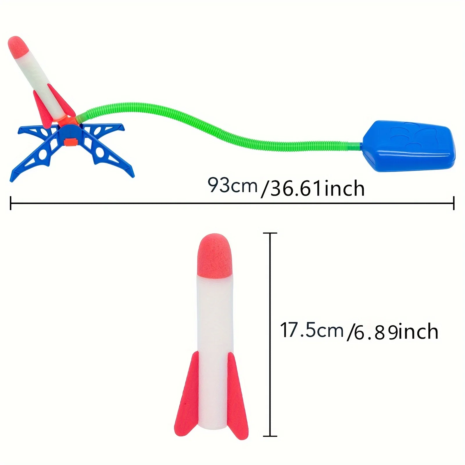 1pcs New Foot Stepping Soaring Rocket Launcher - Children Power Outdoor Education Fun Interactive Durable Portable Birthday Toy