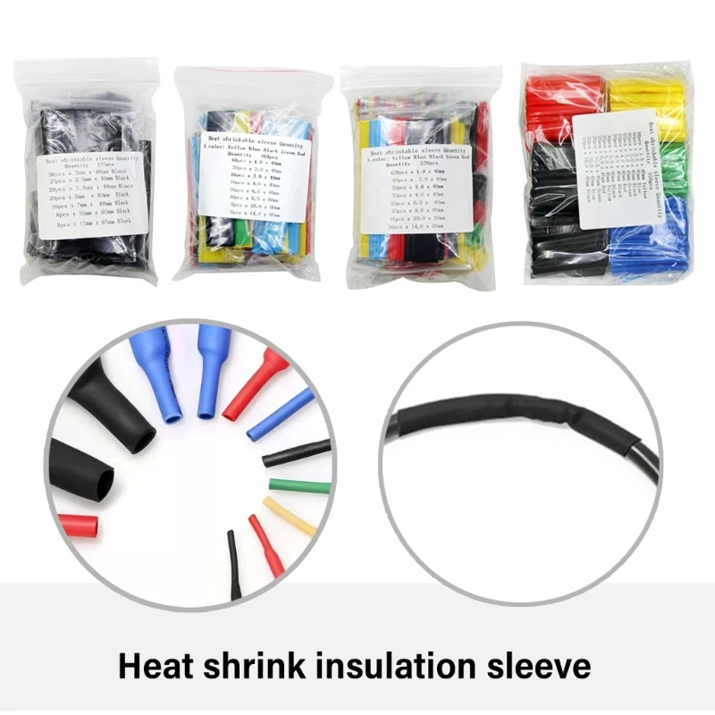 Set tubi termorestringenti 2:1 Manicotti termorestringenti isolati impermeabili