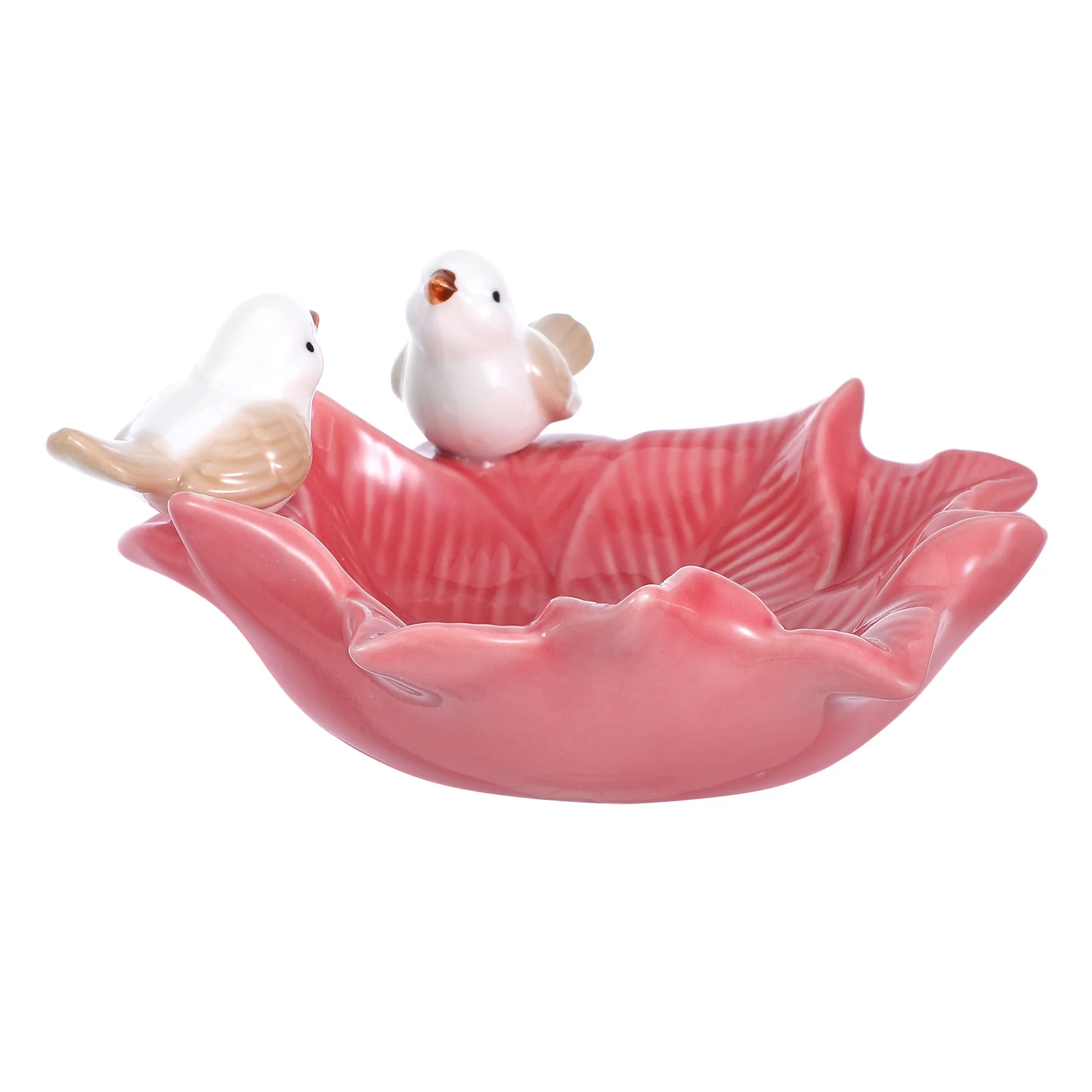 

Jewelry Holder Dish Display Tray Pink Ceramic Storage Decorative Trinket Plate Jewellery