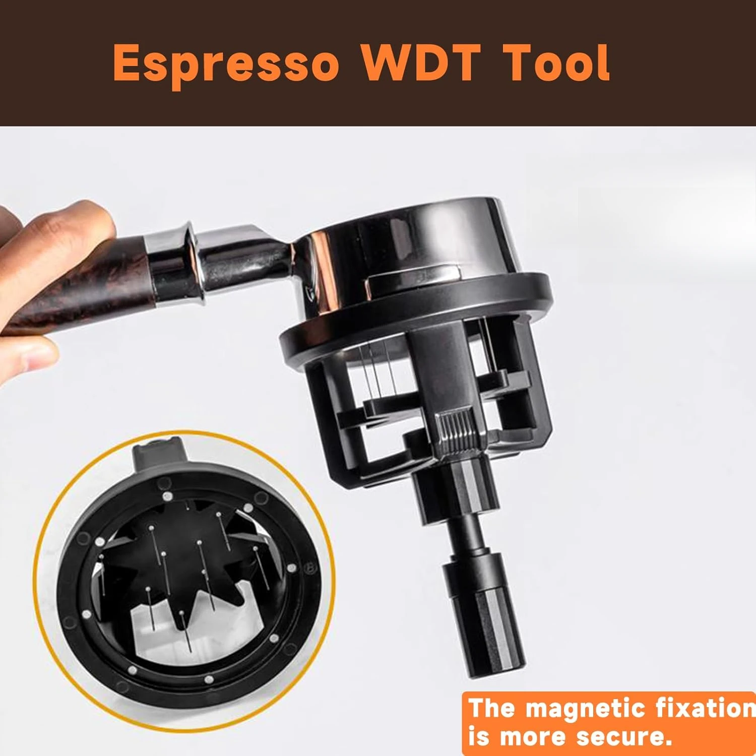 51/53/58 مللي متر الروتاري WDT محرك الاسبريسو أداة توزيع موزع القهوة إبرة المغناطيسي عدم الانزلاق أداة توزيع الاسبريسو #3