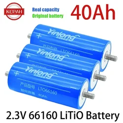 66160 2.3V 40Ah 100% Original Real Capacity Yinlong  Lithium Titanate LTO Battery Cell for Car Audio Solar Energy Syste