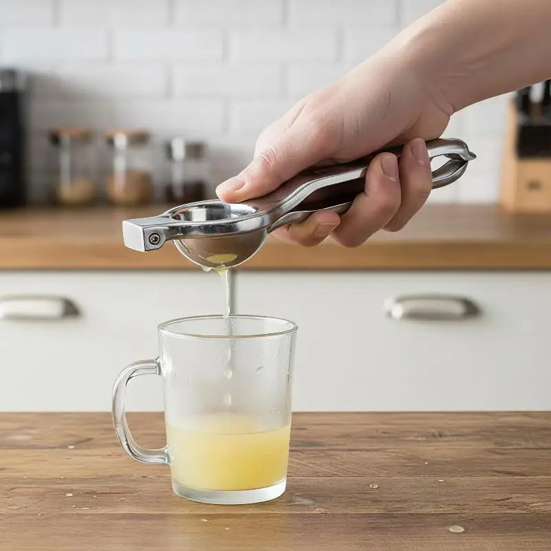 BPA-free Stainless Steel Lemon Clip Manual Labor-saving Citrus Juicer Orange Press for Kids Healthy Juice Making