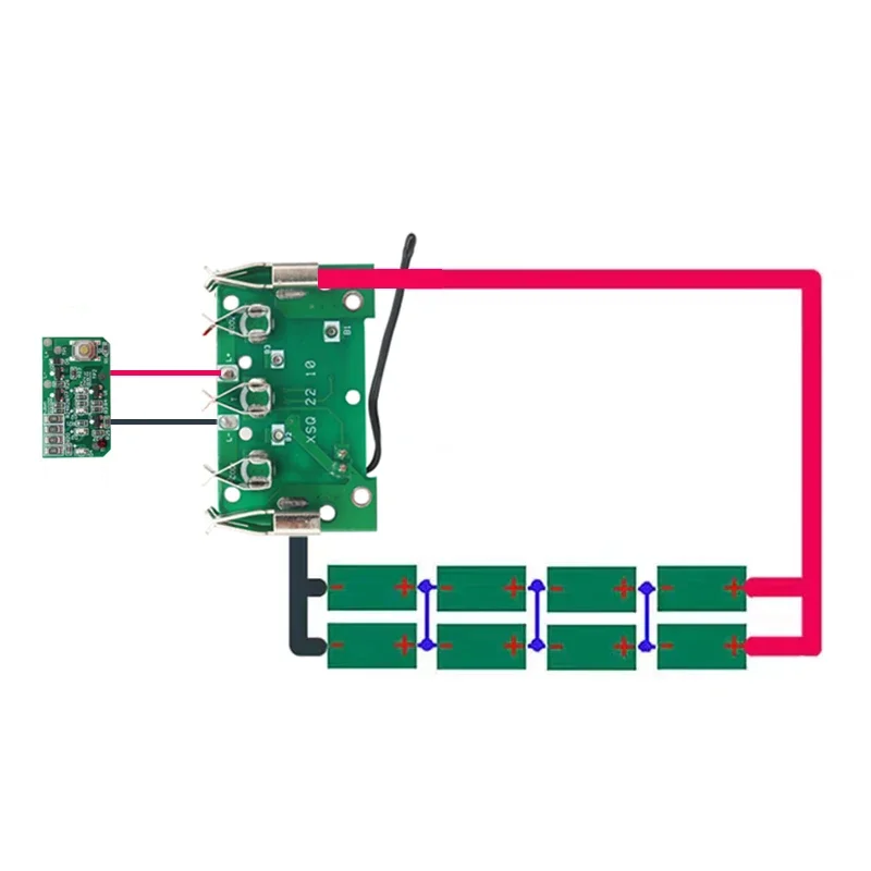 BAT614 14.4V Li-ion Battery Plastic Case PCB Protecting Circuit Board Box Nickel For Bosch 14.4V Lithium Battery Shell Housing