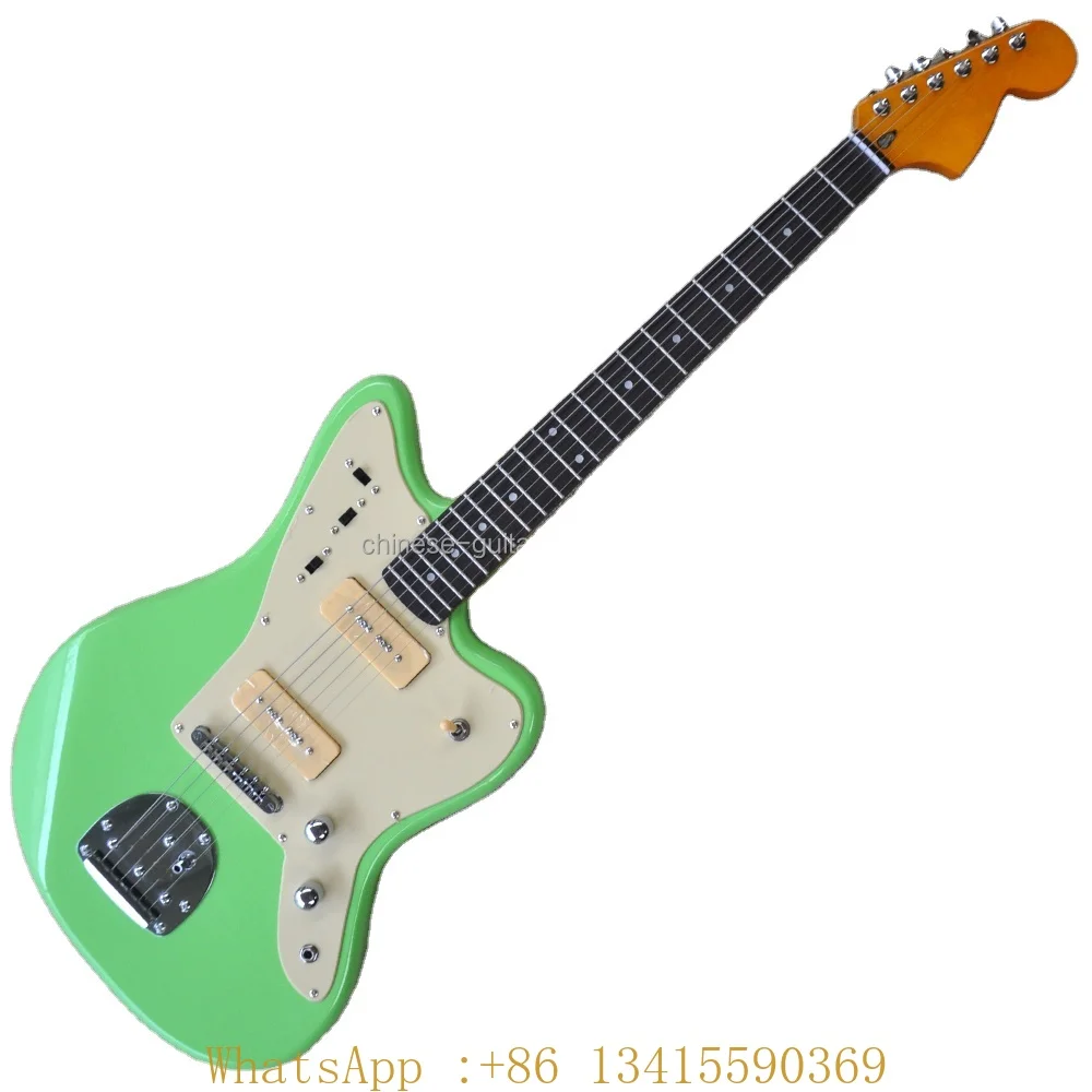 

Flyoung Light Green Electric GUitar 6 Strings Guitar Electric Guitar Professional Electric Guitar