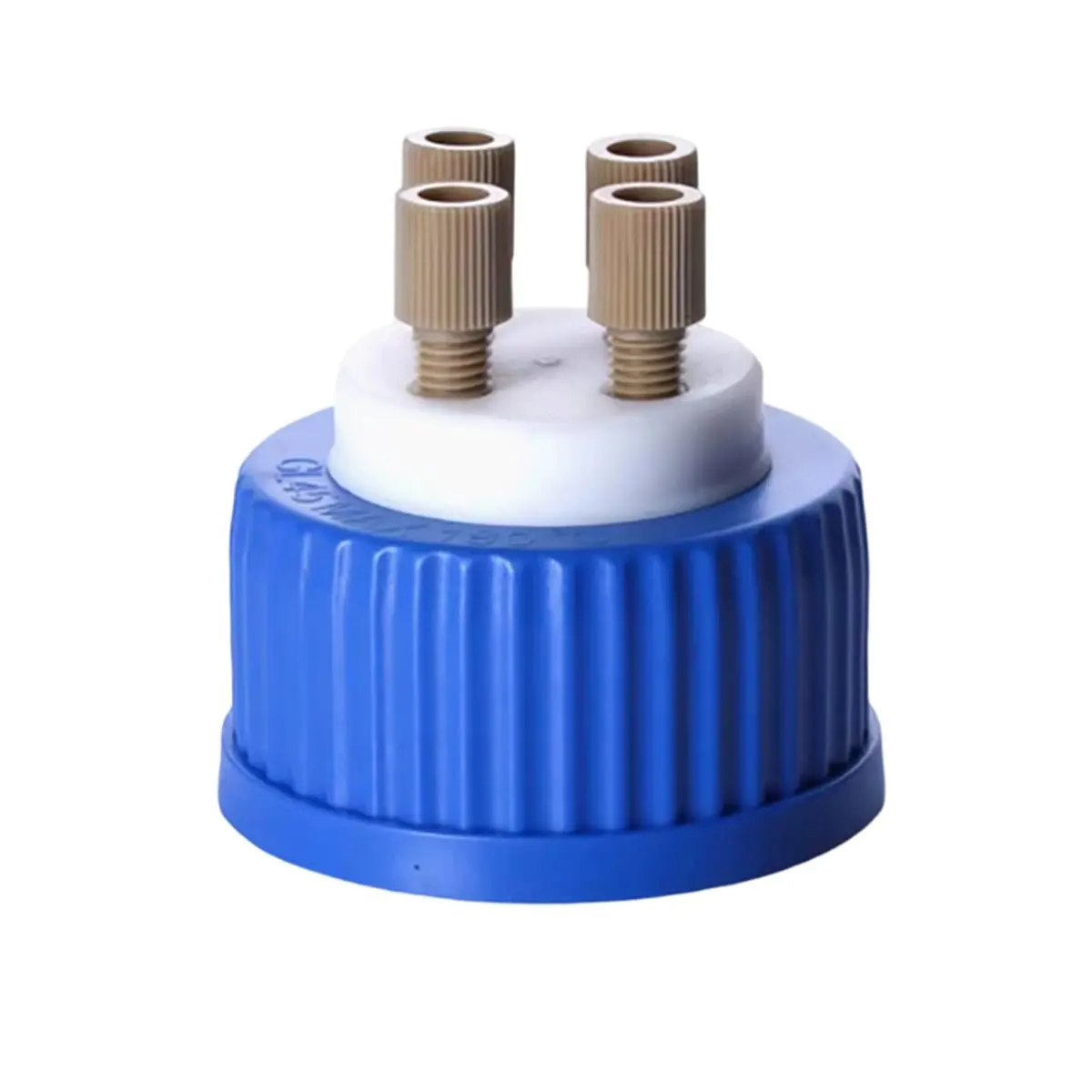DT38 Mobile Phase Solvent Bottle Cap with Head Liquid Reagent Bottle Cap GL45 Universal Cap HPLC Solvent Bottle Cap 1Piece D