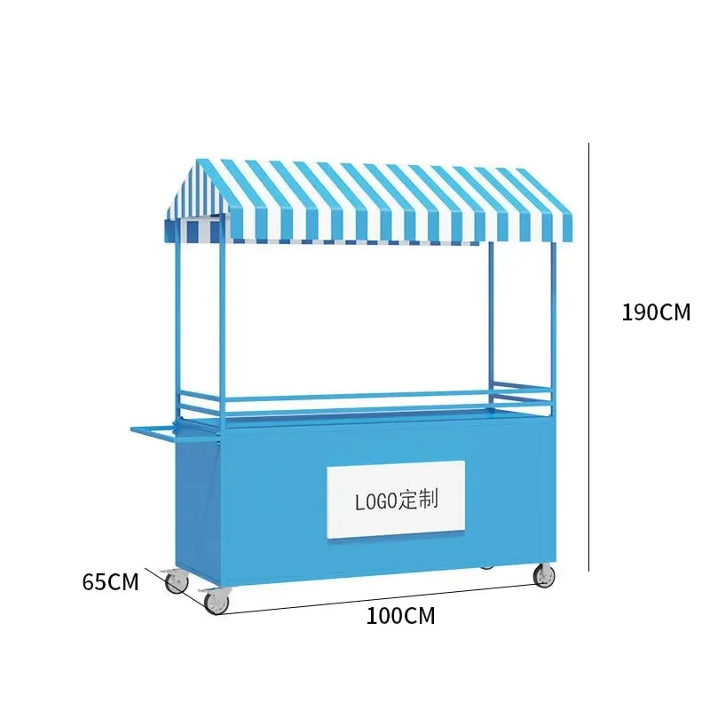 Outdoor Popular Activity Stall Table Commercial Street Display Stand Market Detachable Stand Portable Mobile Rack Handcart