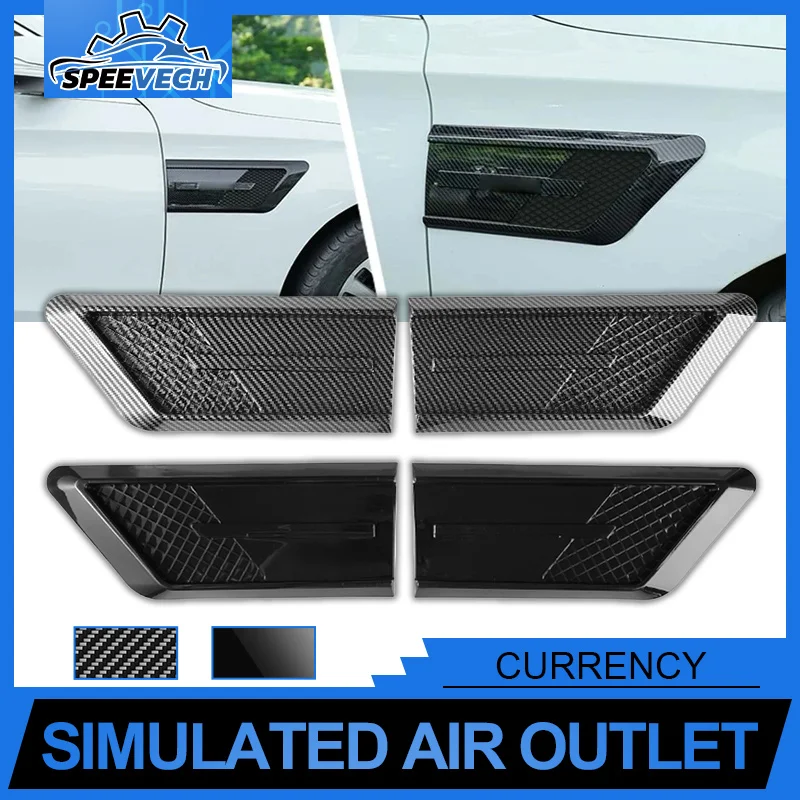 Best Sale Universal Car Leaf Plate Simulation Air Outlet Side Stick Body Sticker For Ford Benz Honda Toyota