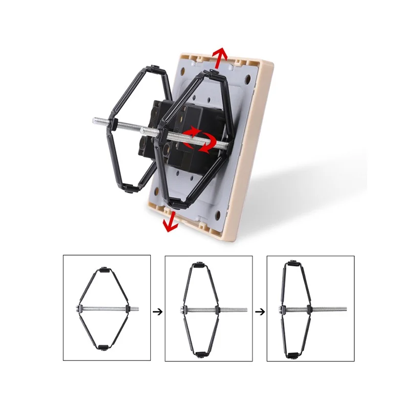 Wall Mount Electrician Socket Support Rod Switch Cassette Alat Pembaikan Repair Tool Wall Cassette Screw