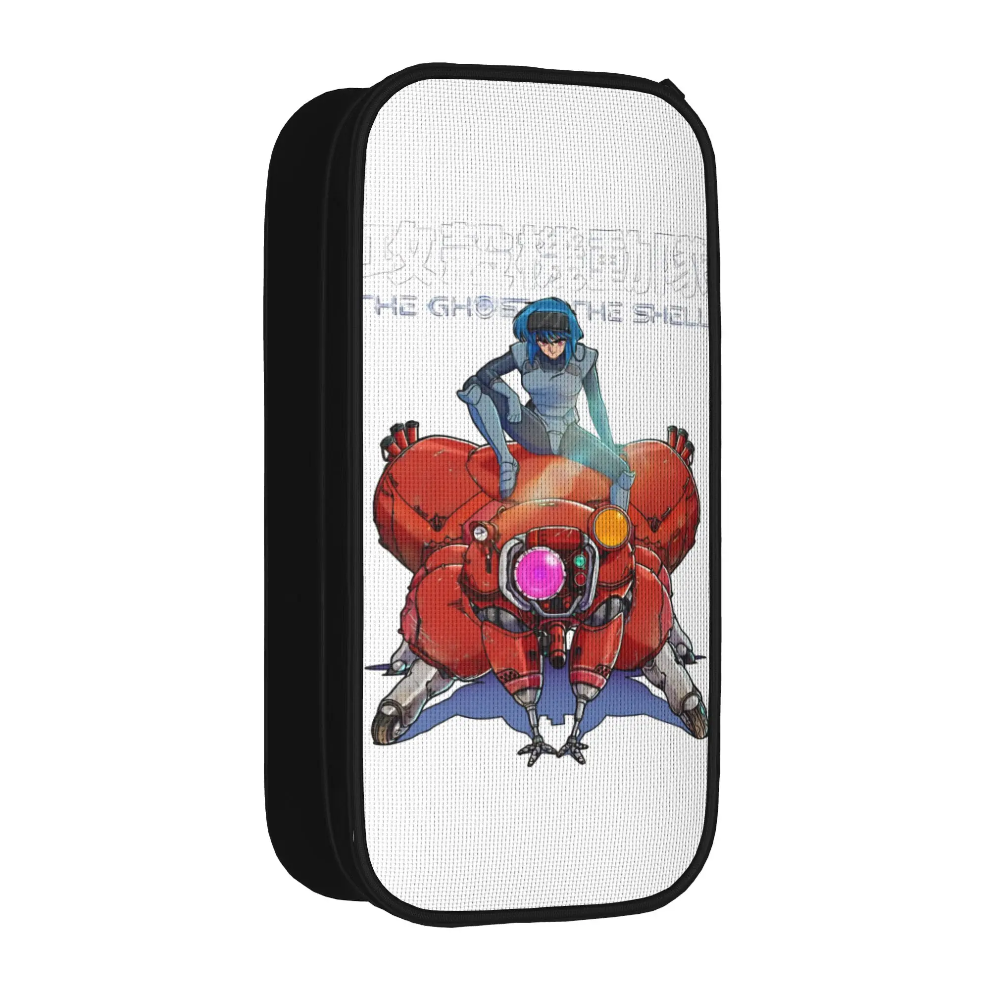 Arts of GHOST IN THE SHELL Pencil Case Fashion   Pen Box Bag for Student Big Capacity School Supplies Zipper Pencilcases