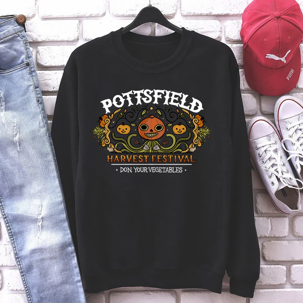 Vintage Pottsfield Harvest Festival Sweatshirt Over The Garden Wall Hoodie Pumpkin Halloween Fall Sweatshirt Retro Halloween Top