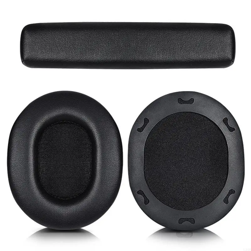 L93B Portable Ear Pads Headbeam forAudio Technica ATH M70X Headphone Ear Pads Cushion Easy to Install