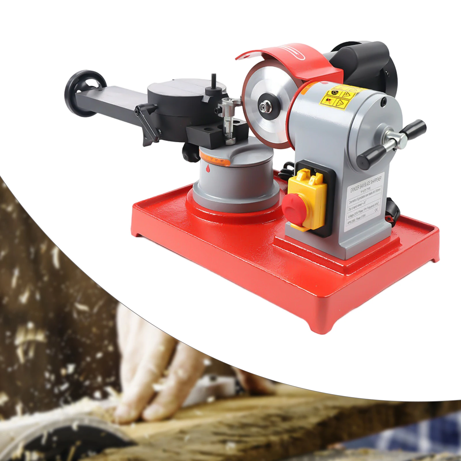 Точилка для дисковой пилы, устойчивая к коррозии, угловые шлифовальные машины, 370 Вт, машина для заточки пильных полотен, 2850 об/мин, защита безопасности
