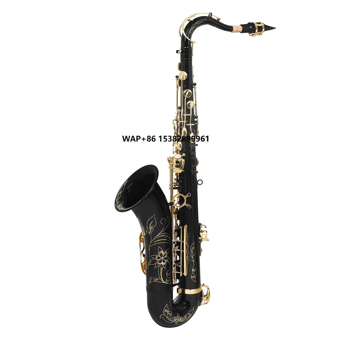 

Huasheng Professional Performance Tenor Saxophone in B Flat Phosphor Bronze Body Hand-carved by Craftsmen White Shell Keys