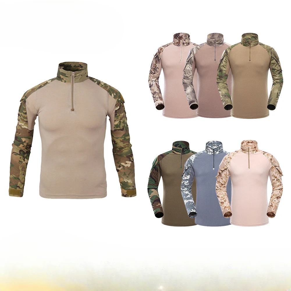 

Frog Suit Top Men's Long-sleeved Outdoor Training Quick-drying Comfortable Frog Suit CP Camouflage Tactical Combat Suit
