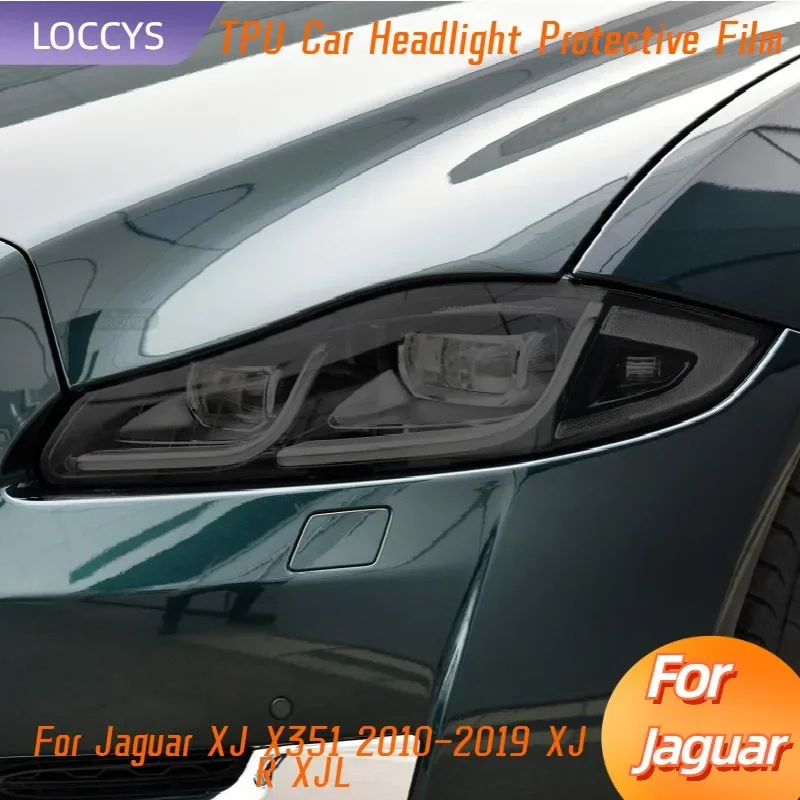 

Car Headlight Taillight Protective Tint Film Smoke Black Transparent TPU Protection Sticker For Jaguar XJ X351 2010-2019 XJR XJL
