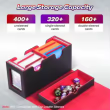Exquisite window large box capacity card storage box toy game card storage collection box, fits for Yugion cards