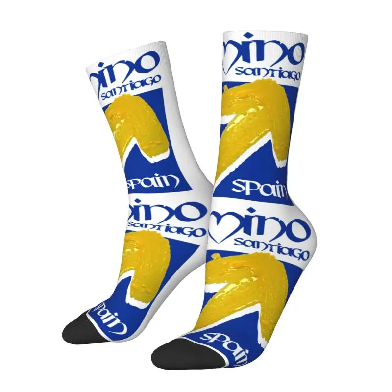 Custom Fashion Camino De Santiago De Compostela Shell Saint Socks Men Women Warm 3D Printed Sports Football Socks