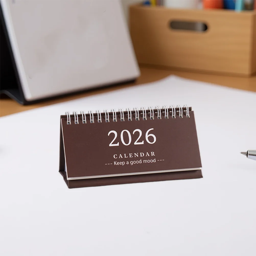 

4Pcs 2026 Table Calendar Small Mini Monthly Desktop Organizer Cute Aesthetic Portable Planning Student Teacher Business Use