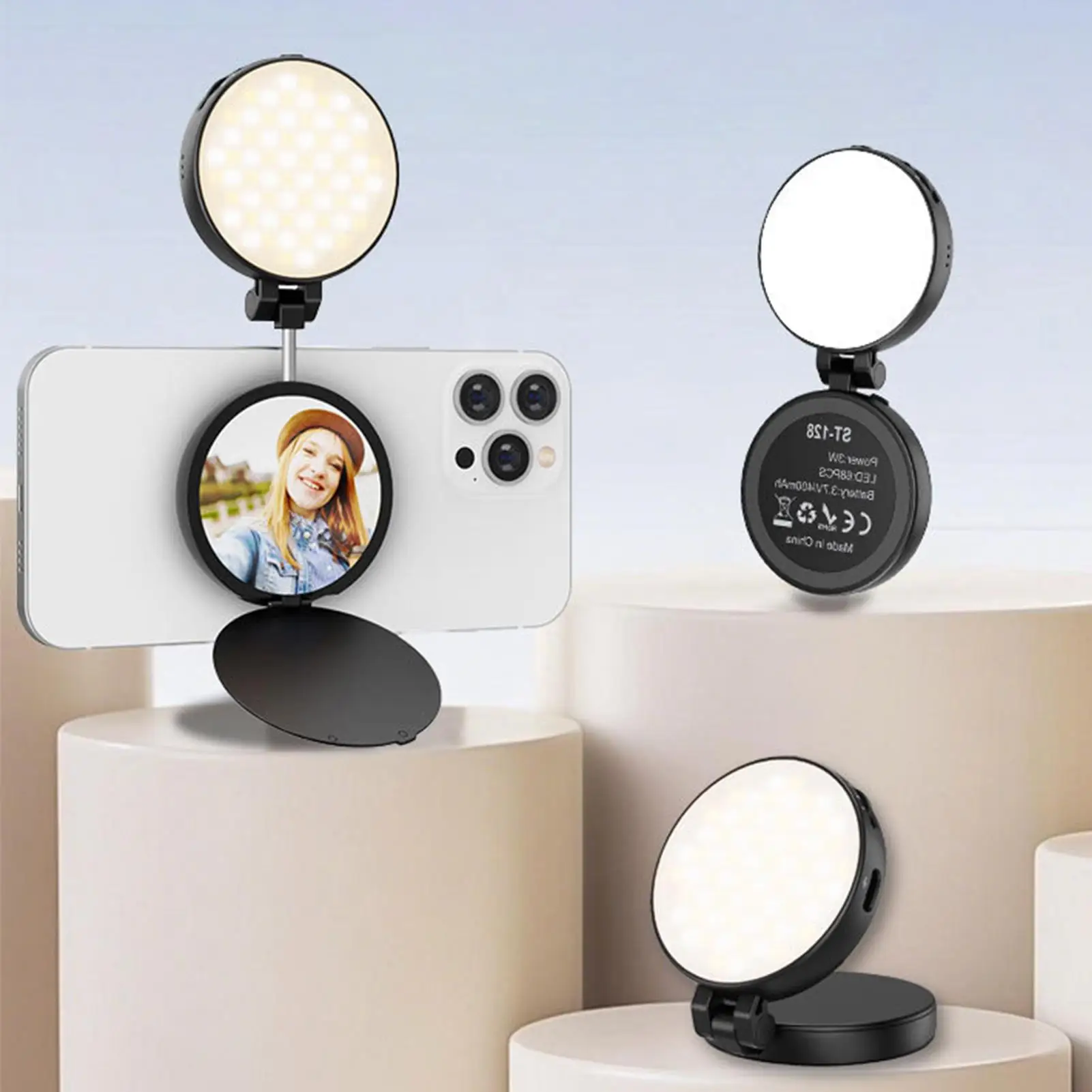 Phone Light Magnetic Video Recording Lamp Portable Selfie Light For Photography Video Recording Makeup Vlogging Travel Home