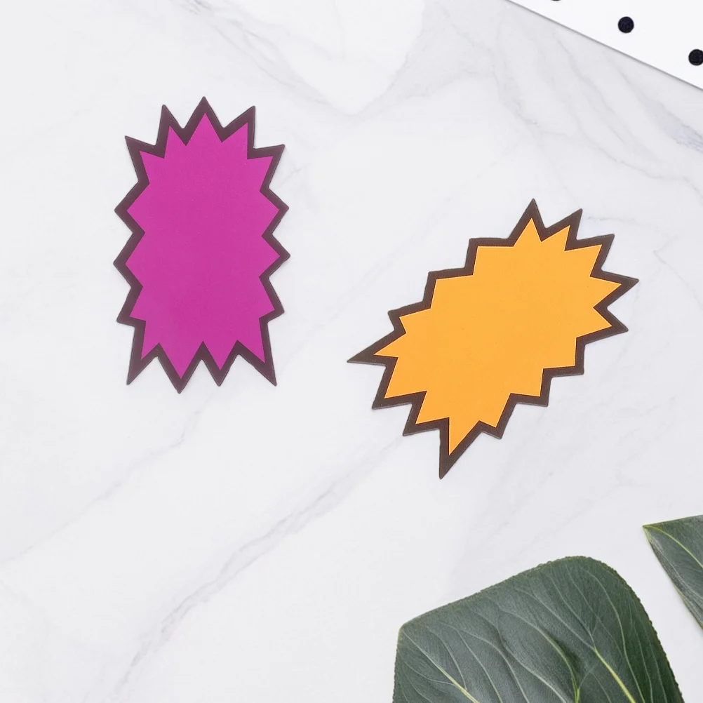 

160 шт. флуоресцентные ценники, разноцветные знаки со звездами, водонепроницаемые, маслостойкие для розничного магазина, супермаркета, распродажа, дисплеи