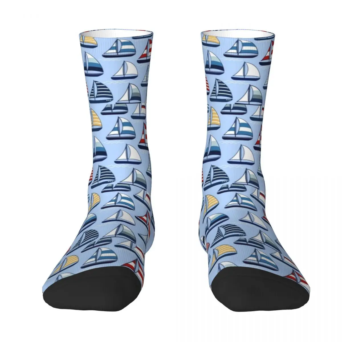 Sailboats at Sea Socks cartoon compression moving stockings Socks Women's Men's