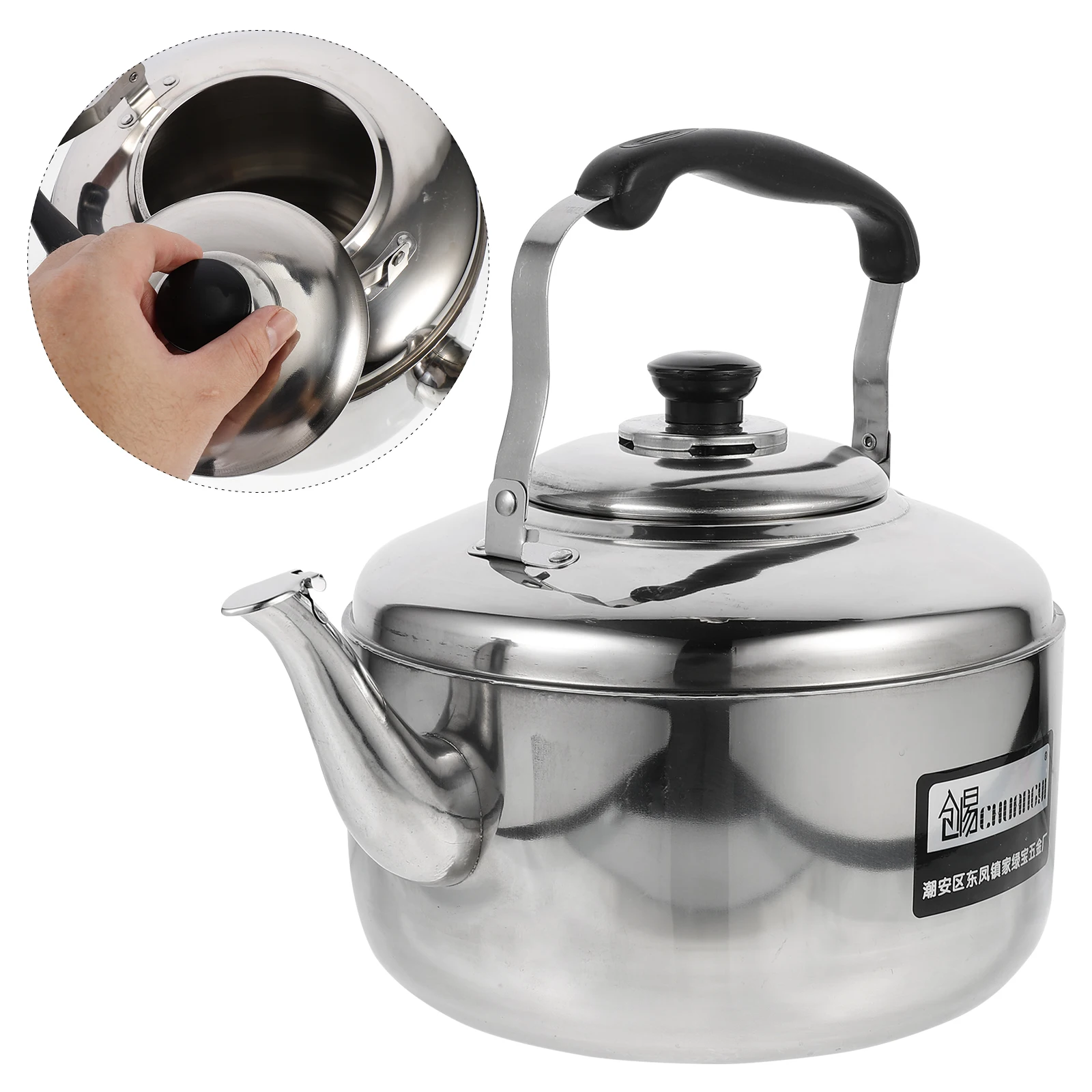 

4L Stainless Steel Sounding Kettle Whistling Tea Pot for Home Kitchen Heating Water Coffee Mulled Wine Household Kettle
